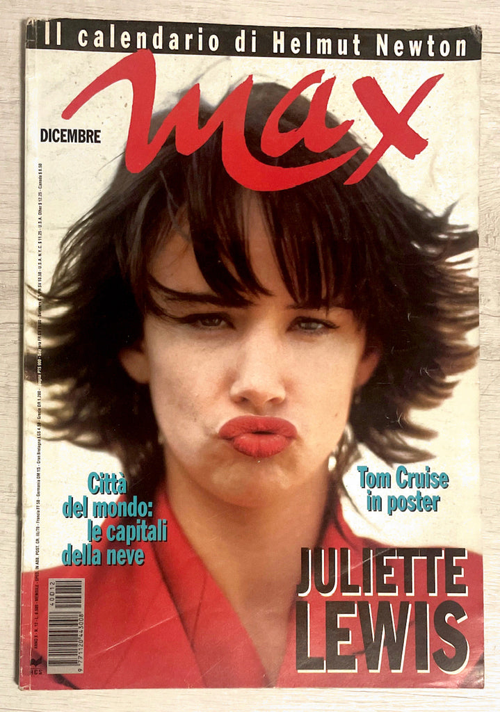 MAX Magazine Italia December 1994 JULIETTE LEWIS