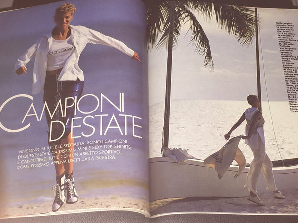 ELLE Italia Magazine June 1994 CINDY CRAWFORD Emma Sjoberg