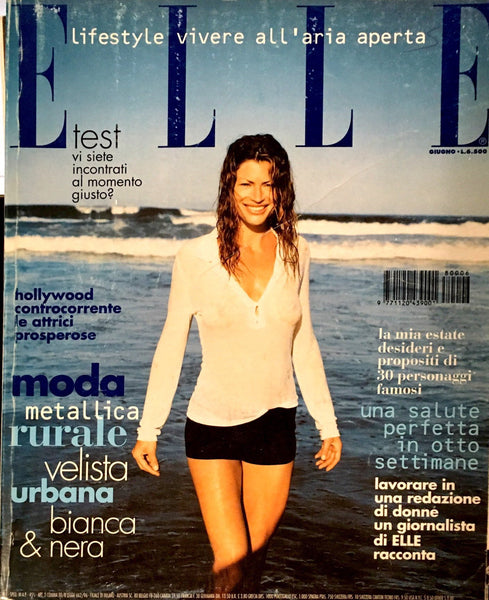 ELLE Magazine Italia June 1998 CARRE OTIS Kristina Semenovskaia LYNNE