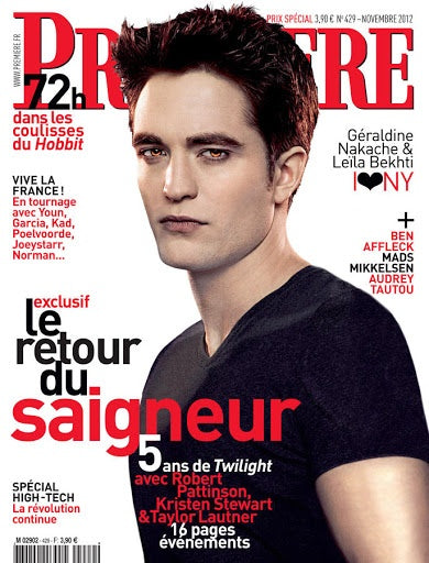 PREMIERE Magazine November 2012 ROBERT PATTINSON Twilight BRAND NEW
