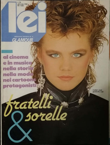 MARILYN CLARK LEI Magazine January 1982 STEVEN MEISEL Gilles Tapie