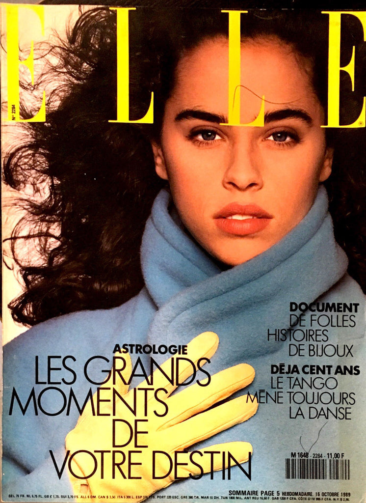 ELLE France Magazine N°2284 October 1989 PATTY SYLVIA Monica Bellucci ROBERTA CHIRKO