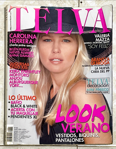 TELVA Magazine June 2009 VALERIA MAZZA Martina Klein