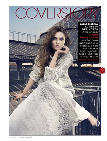 VLADA ROSLYAKOVA Jessica Sikosek GLAMOUR Magazine Italia September 201