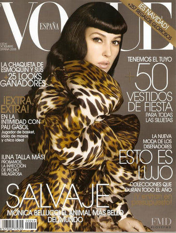 VOGUE Spain Magazine December 2008 MONICA BELLUCCI Lisa Cant DIANA MOLDOVAN