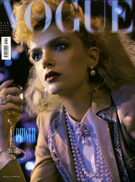 VOGUE Magazine Italia March 2005 LILY DONALDSON Natasha Poly ANJA RUBI