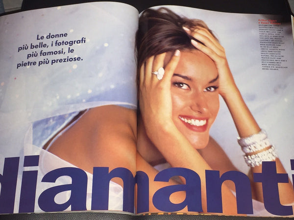 VOGUE Magazine Italia 1991 SHANA ZADRICK Claudia Schiffer CARRE OTIS N