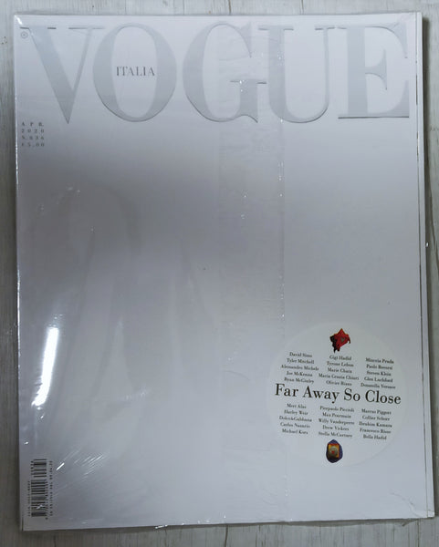 【プレミア品】VOGUE ITALY 2020 April Vogue Italia Magazine April 2020 White Cover ISSUE Far Away