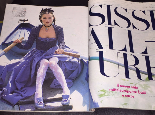 VOGUE Magazine Italia October 1992 LUCIE DE LA FALAISE Kate Moss SUSAN