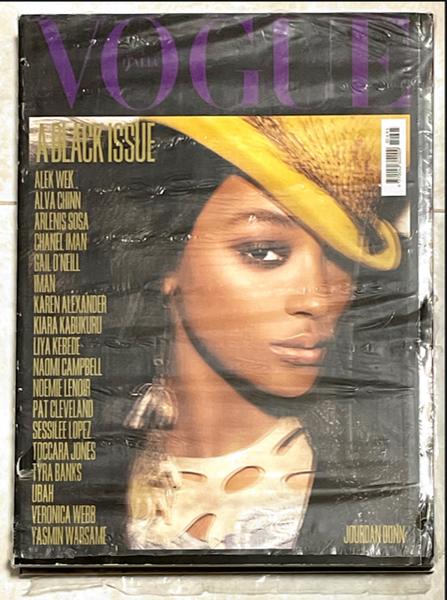 VOGUE Italia Magazine July 2008 The Black Issue JOURDAN DUNN