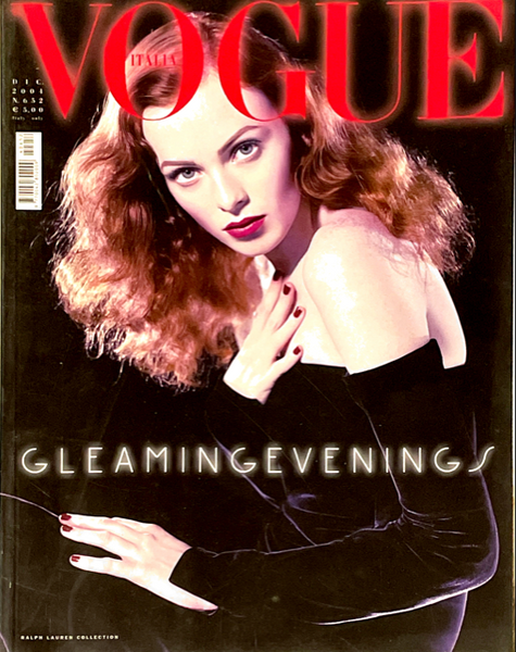 VOGUE Magazine Italia December 2004 KAREN ELSON Natasha Poly