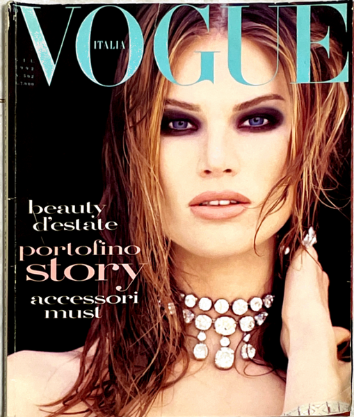 VOGUE Magazine Italia June 1992 MEGHAN DOUGLAS Naomi Campbell CINDY CR