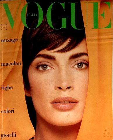 VOGUE Magazine Italia March 1989 DANA PATRICK Rosemary McGrotha LINDA EVANGELISTA