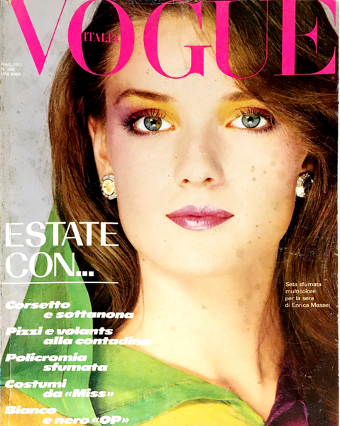VOGUE Italia Magazine May 1982 Catharina Ostental ANNA ANDERSEN Frauke