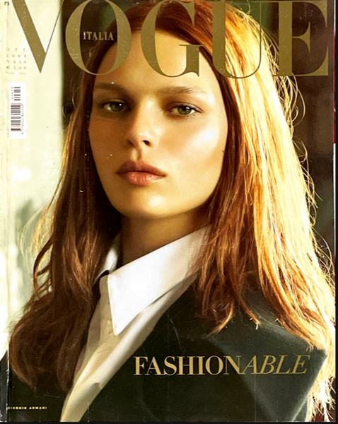 VOGUE Italia Magazine October 2004 ELISE CROMBEZ Natasha Poly HILARY RHODA  Sylvie Vartan