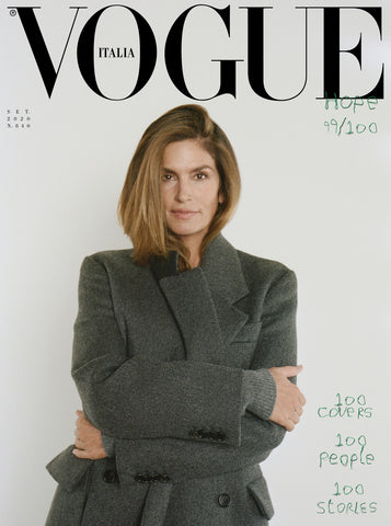 Vogue Magazine Italia September 2020 CINDY CRAWFORD Cover 99 of 100 NEW