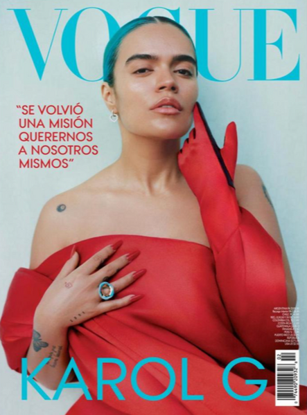 VOGUE Latino America Magazine March 2022 KAROL G by Emmanuel Monsalve NEW