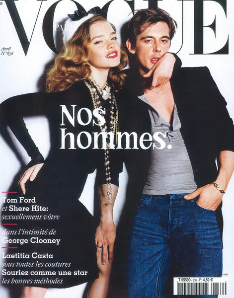 VOGUE Magazine Paris April 2003 NATALIA VODIANOVA Werner