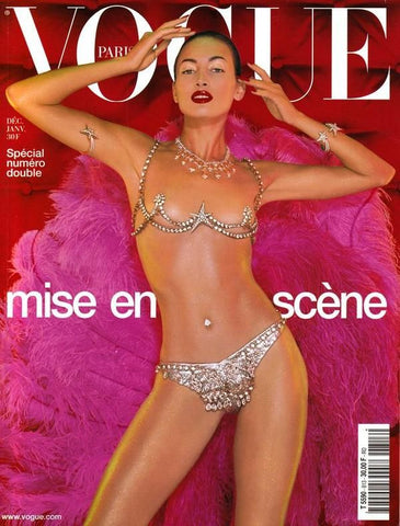VOGUE Magazine Paris December 2000 NIEVES ALVAREZ Tasha Tilberg
