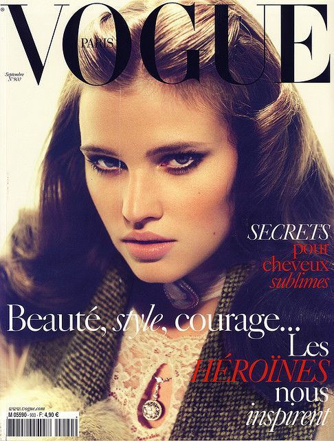 VOGUE Magazine Paris September 2009 LARA STONE Raquel Zimmermann NATASHA POLY
