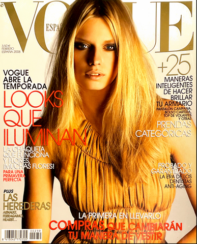 VOGUE Magazine Spain February 2008 MILANA KELLER Patricia Schmid IRINA LAZAREANU