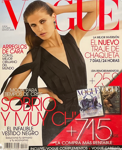 VOGUE Magazine Spain October 2008 MALGOSIA BELA Angela Lindvall VALENTINA ZELYAEVA