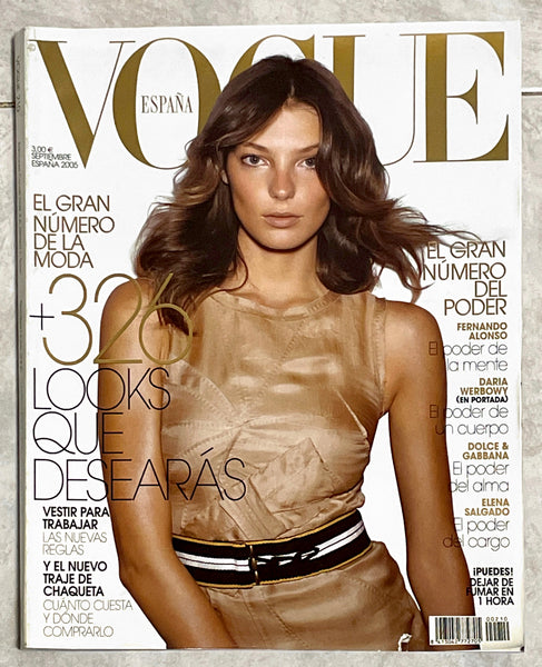 VOGUE Spain Magazine September 2005 DARIA WERBOWY Luca Gadjus + Vogue