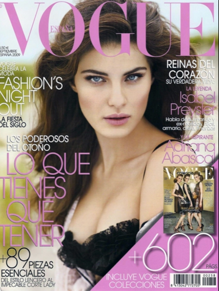 VOGUE Magazine Spain September 2009 ISABELI FONTANA Alana Zimmer TANYA