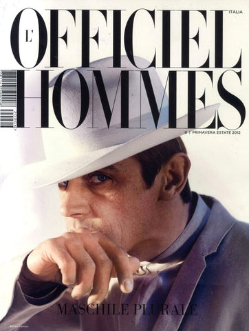 L'OFFICIEL HOMMES Magazine Italia 2012 WERNER SCHREYER Tyson Ballou MAX IRONS