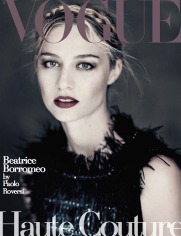 VOGUE Magazine Italia UNIQUE 2015 Beatrice Borromeo SASKIA DE BRAUW Damaris Goddrie Goddrie