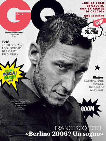 GQ Italia Magazine June 2014 FRANCESCO TOTTI Andrea Pirlo MARIO BALOTELLI Pelé