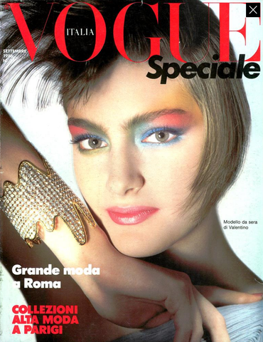 VOGUE Italia Magazine September 1986 CHRISTY TURLINGTON Cecilia Chancellor SPECIALE #15