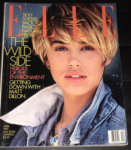 ELLE Magazine US April 1991 EMMA SJOBERG Niki Taylor MEGHAN DOUGLAS Lana Ogilvie
