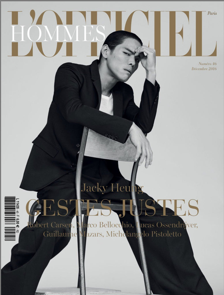 L'OFFICIEL HOMMES Paris Magazine December 2016 JACKY HEUNG