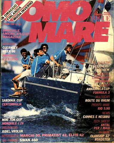 L'UOMO VOGUE MARE Magazine Supplement October 1986 America's Cup