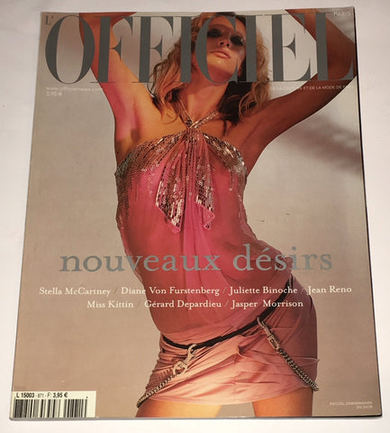 L'OFFICIEL Paris Magazine January 2003 RAQUEL ZIMMERMANN Diane Von Furstenberg