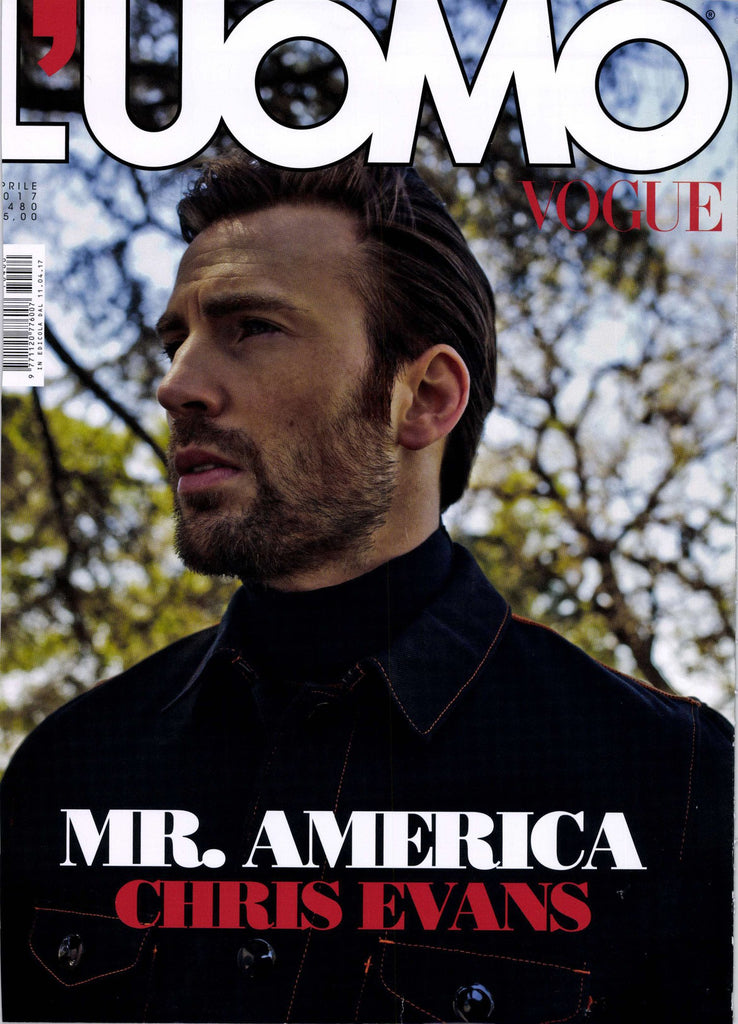 L'UOMO VOGUE Magazine April 2017 CHRIS EVANS Pedro Almodovar AYMELINE VALADE