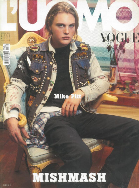 L'UOMO VOGUE Magazine May 2002 MIKE PITT Damien Hirst BRANDON BOYD San