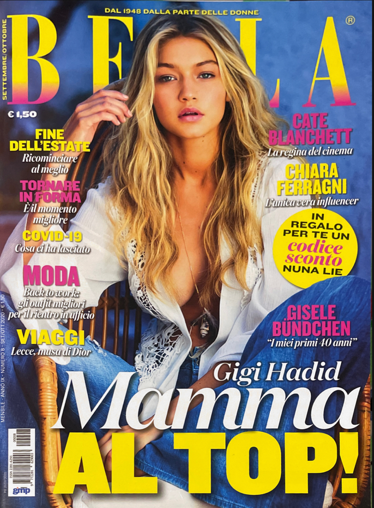 BELLA Magazine Italia September 2020 GIGI HADID