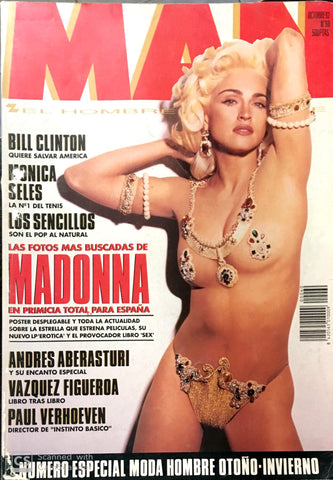 MAN Magazine 1992 MADONNA MILLA JOVOVICH Sabrina Ferilli HOYT RICHARDS