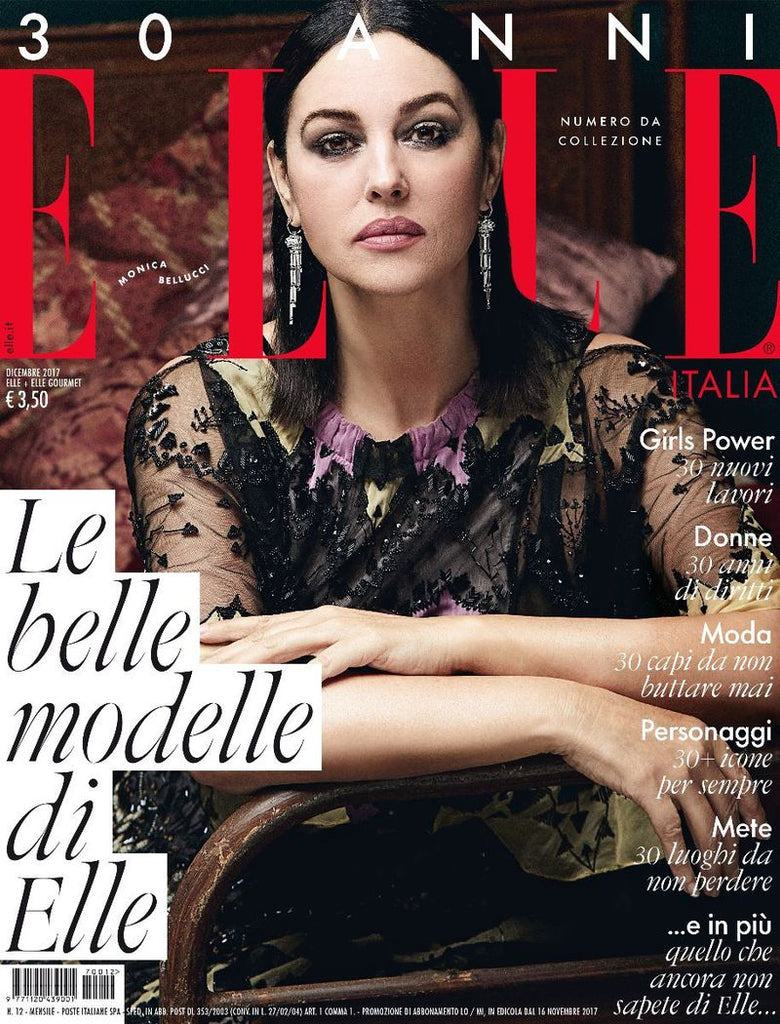 ELLE Italia Magazine December 2017 MONICA BELLUCCI Carolyn Murphy SEALED