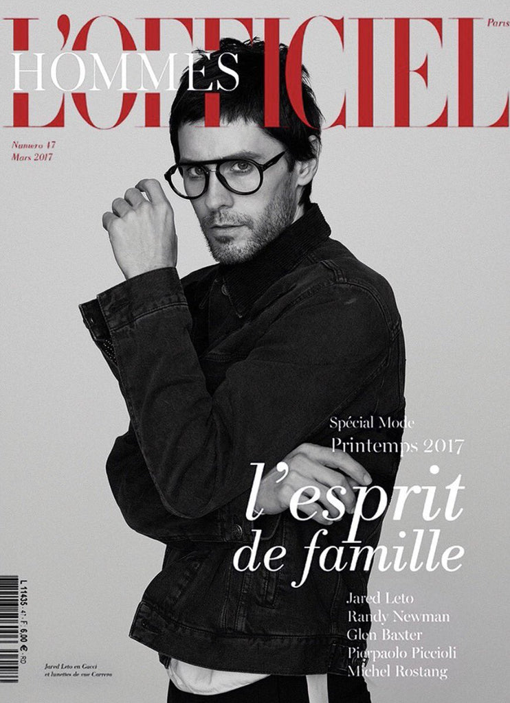 L'OFFICIEL HOMMES Magazine March 2017 JARED LETO Thomas Whiteside cover #1