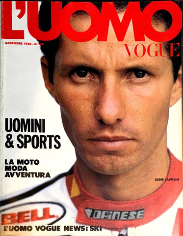 L'UOMO VOGUE Magazine 1986 #168 EDDIE LAWSON