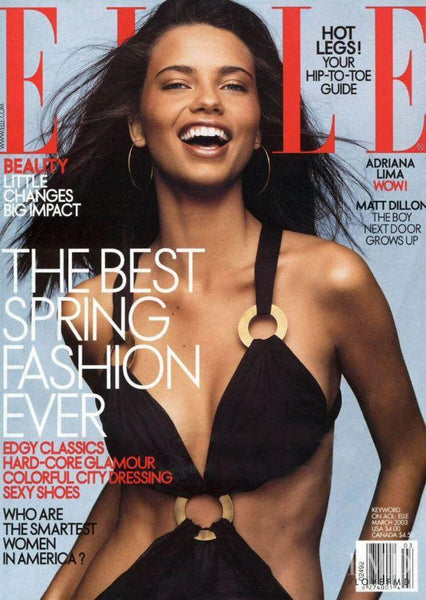 ELLE US Magazine March 2003 ADRIANA LIMA Eugenia SIlva MINERVA PORTILL