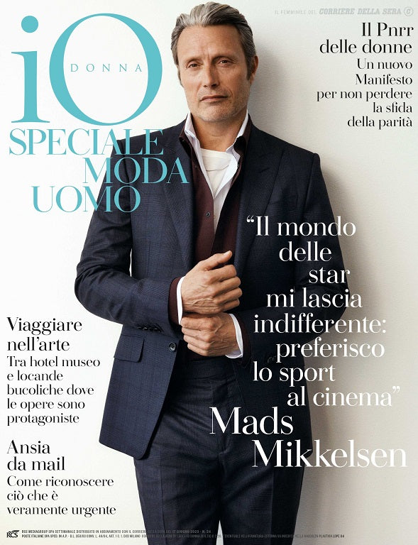 Mads Mikkelsen IO Donna Magazine 2023