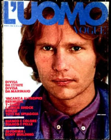 L'UOMO VOGUE Magazine May 1980 JOHN SAVAGE JEFF AQUILON 16 pages by ALDO FALLAI