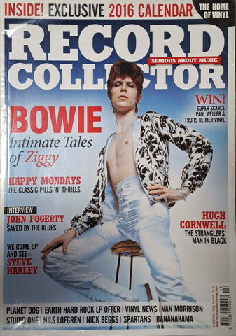 DAVID BOWIE John Fogerty STEVE HARLEY Record Collector Magazine 2015