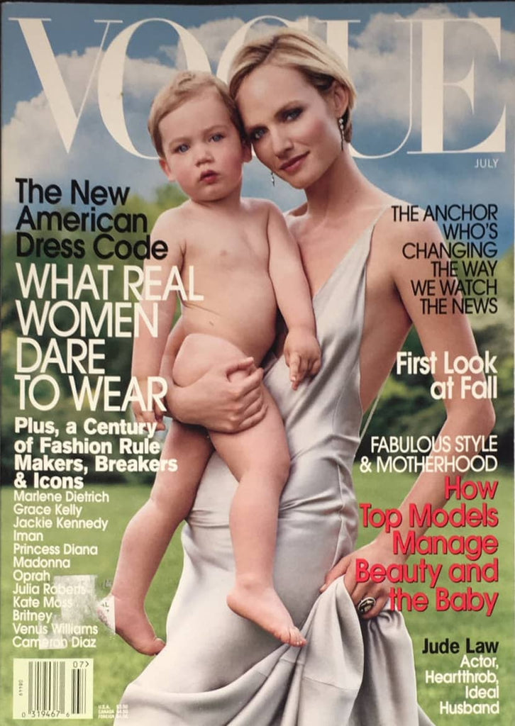 VOGUE Magazine US July 2002 AMBER VALLETTA Karolina Kurkova LIYA KEBEDE Jude Law