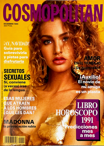 MICHAELA BERCU Eva Herzigova MADONNA Cosmopolitan Spain Espana Magazine 1990