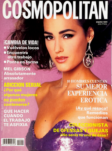 YASMIN LE BON Cosmopolitan Spain Espana Magazine 1991